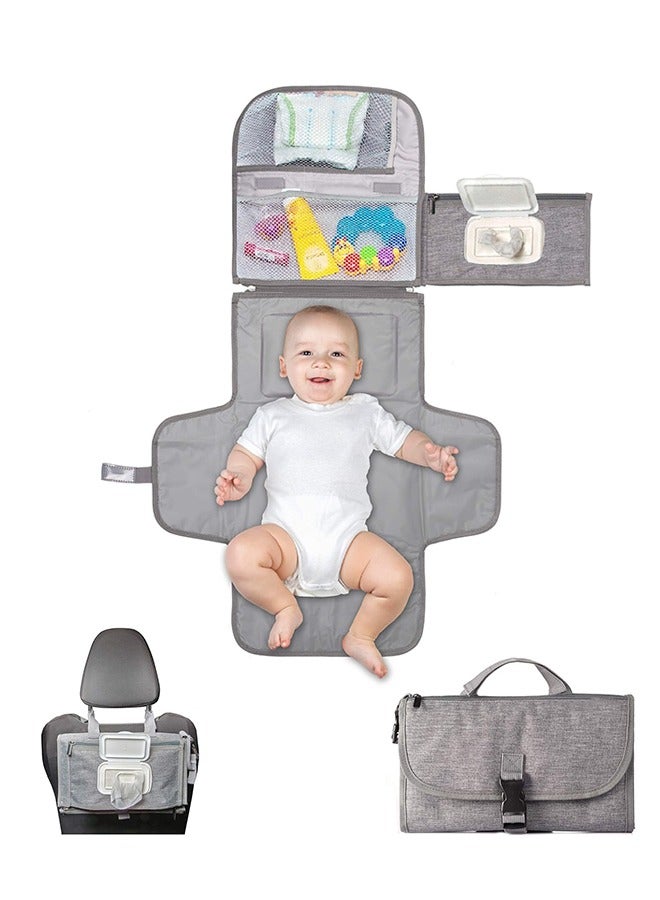 MIXDE Portable Diaper Changing Pad, Portable Changing pad for Newborn Girl  Boy - Image 1